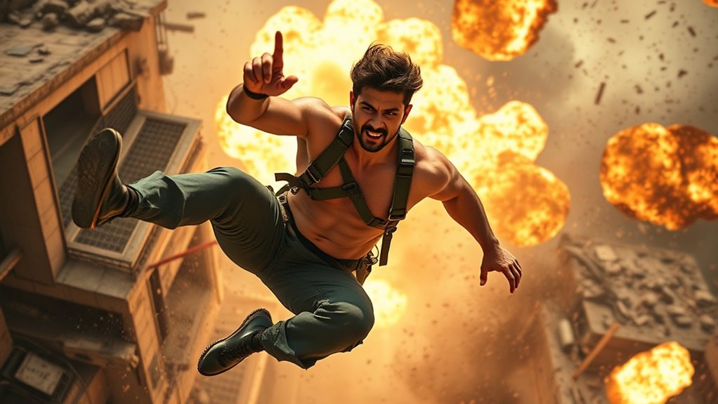 actors perform their own stunts