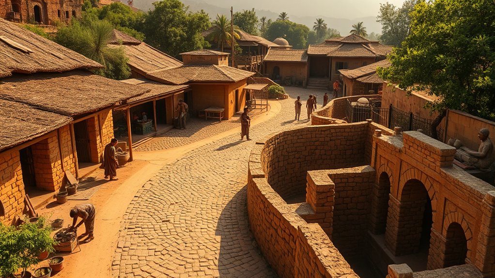 authentic village set construction