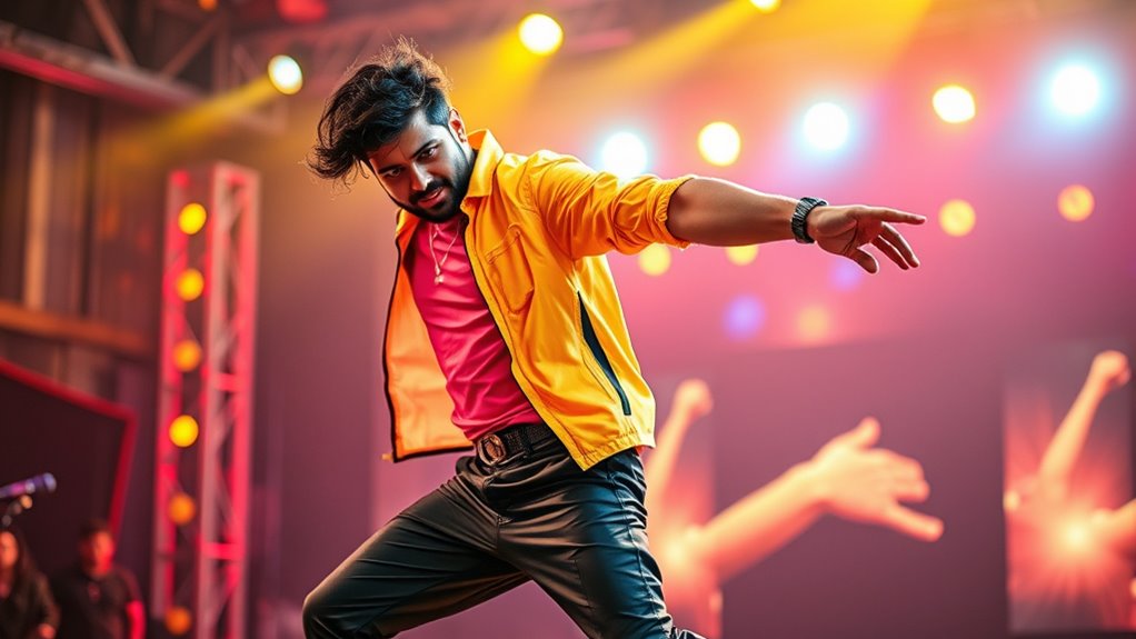 energetic trendy youthful dance