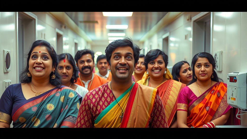 exaggerated hospital reaction shots