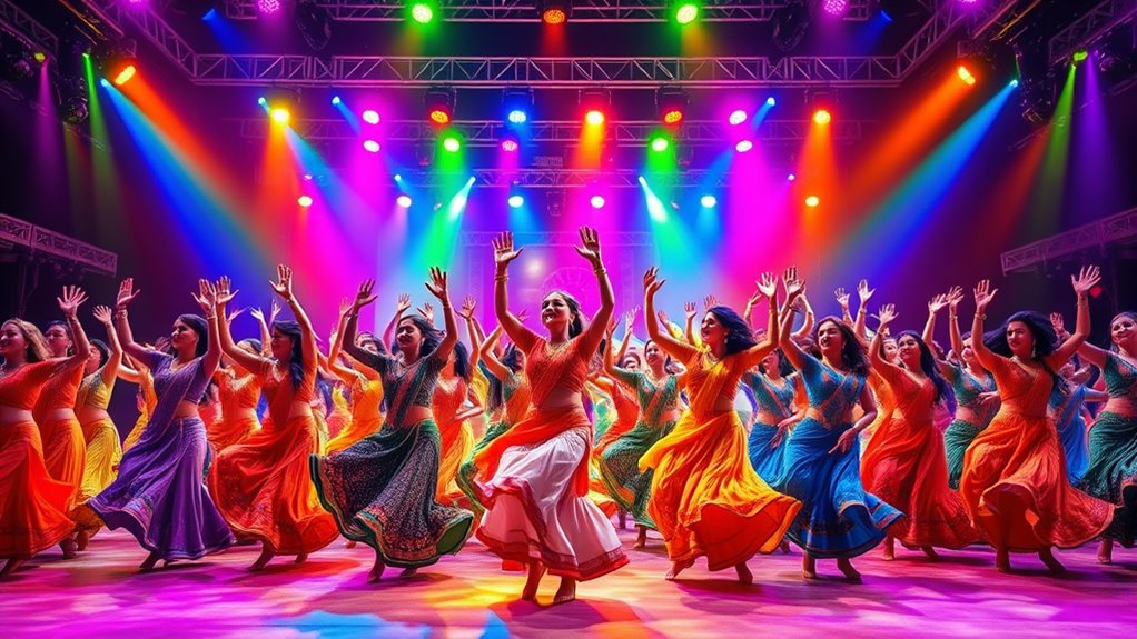 grand synchronized dance spectacle