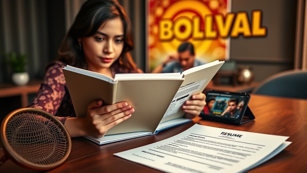 prepare professional bollywood portfolio