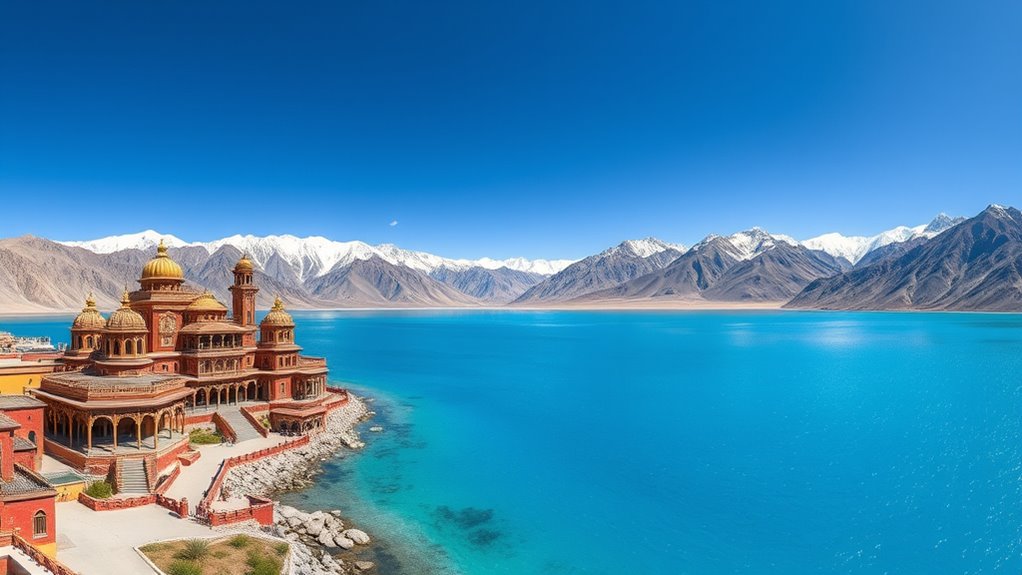 pristine blue mountain lake