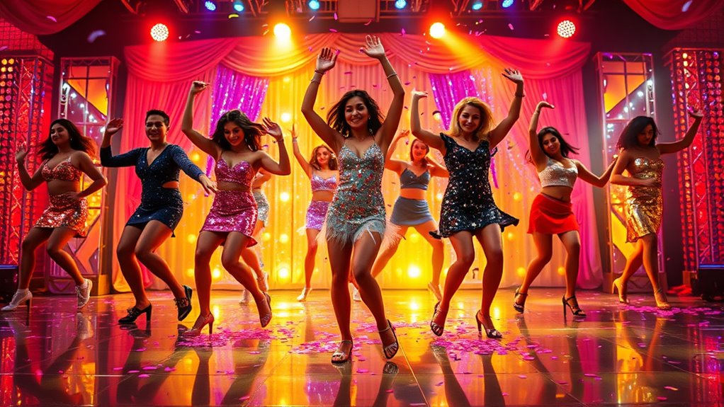 vibrant indian western fusion
