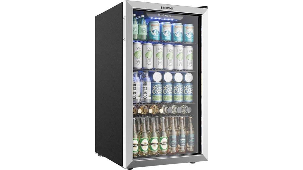 128 can glass door cooler