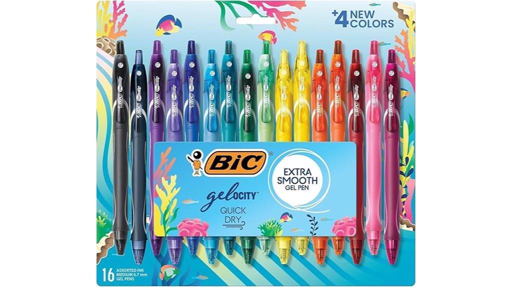 16 count quick dry gel pens