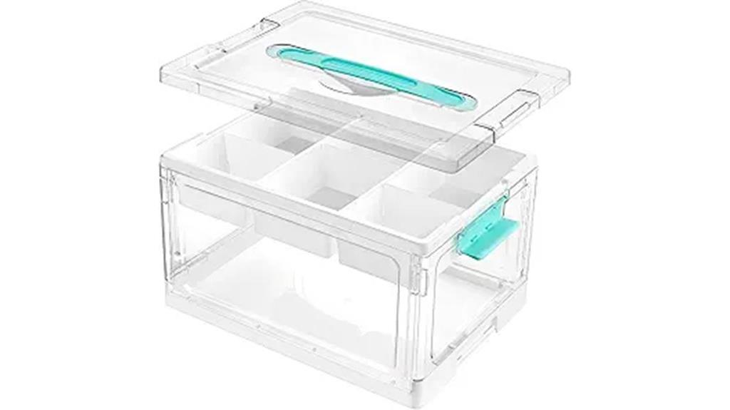 24 quart plastic storage container