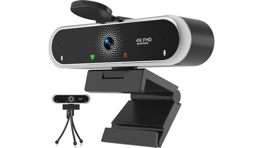 4k webcam with microphone