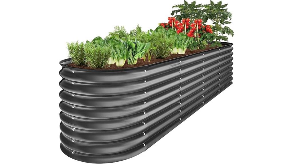 8 foot metal garden bed