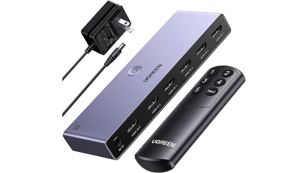 8k hdmi switch 5 in 1