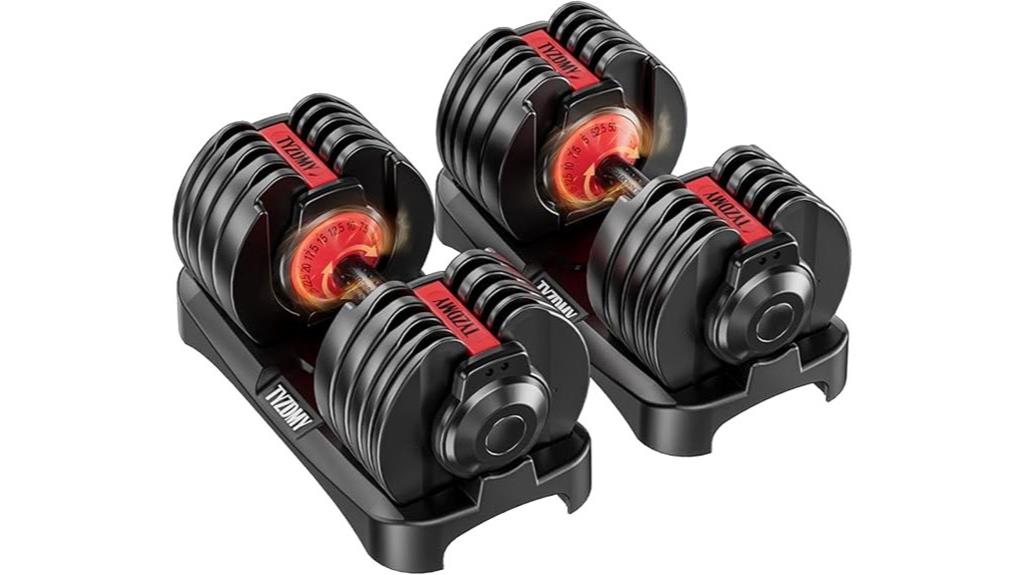 adjustable 52 5 lbs dumbbells