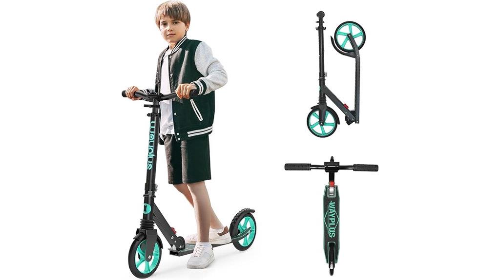 adjustable 8 inch wheel scooter