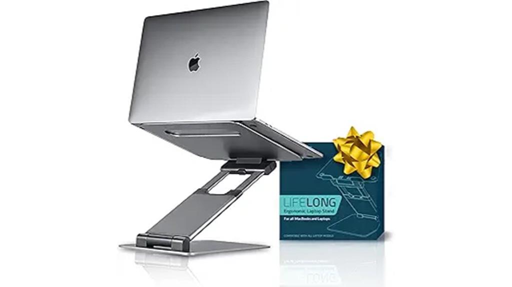 adjustable desk laptop stand