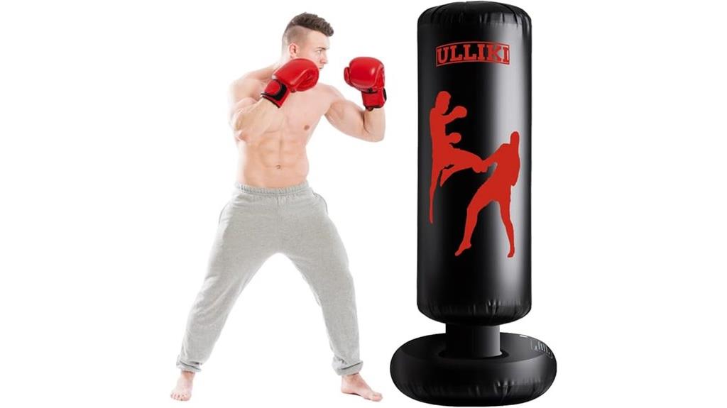 adjustable freestanding punching bag