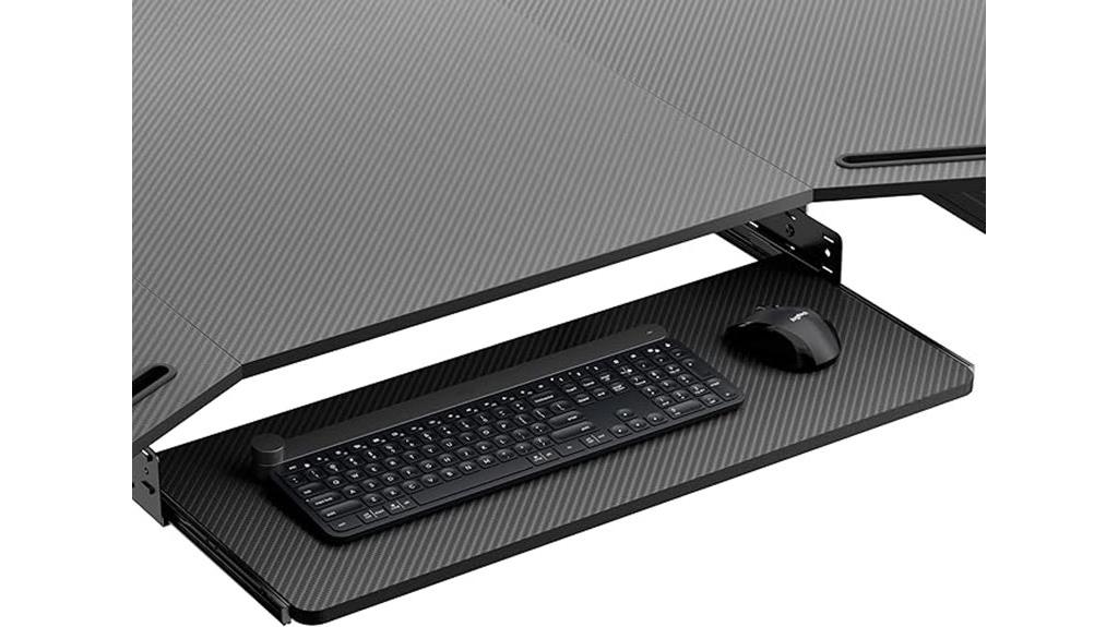 adjustable home office keyboard tray