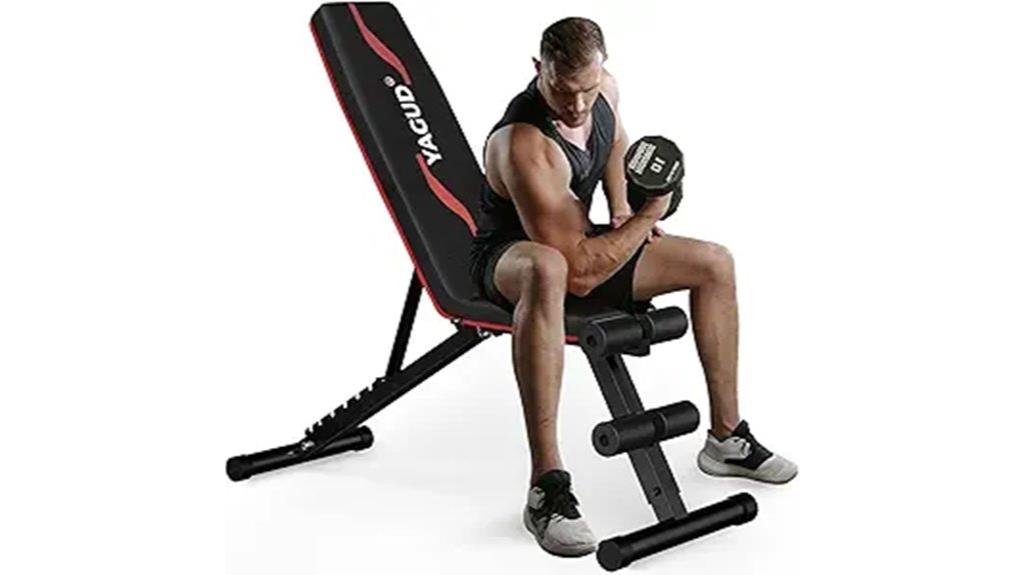 adjustable home workout bench