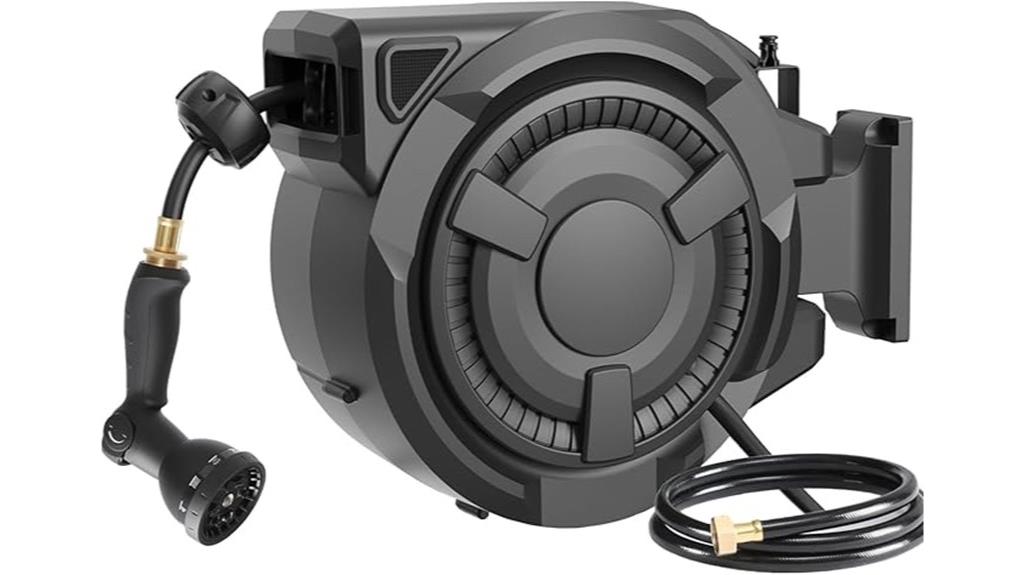 adjustable retractable hose reel