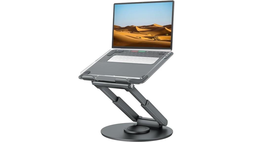 adjustable swiveling laptop stand