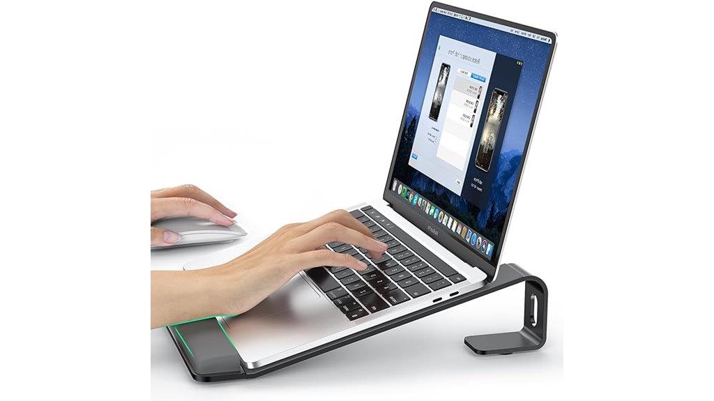 aluminum adjustable laptop riser