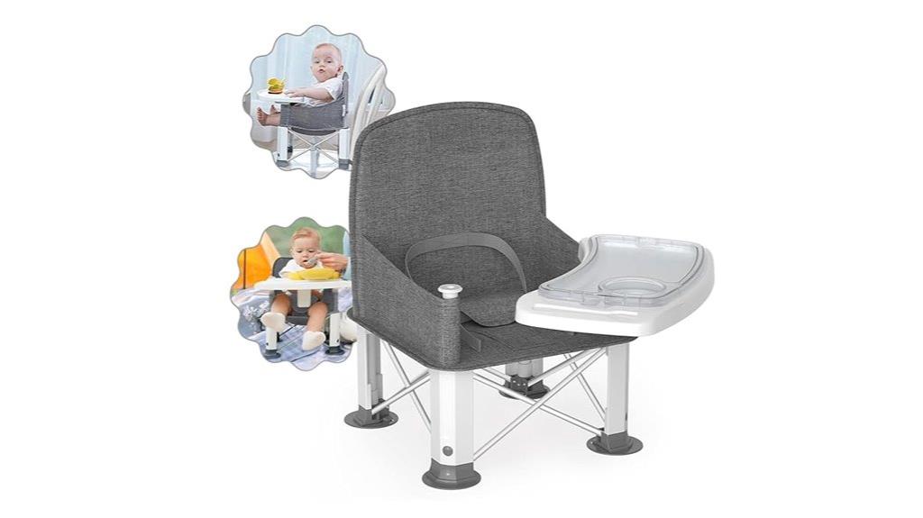 baby booster seat with trays
