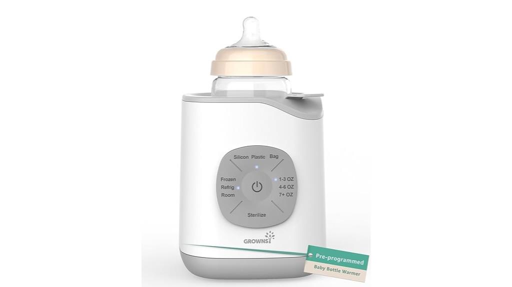 baby bottle warmer with temperature control