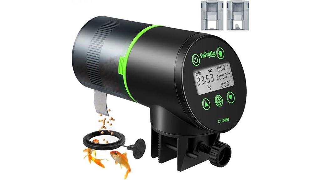 battery powered fish feeder