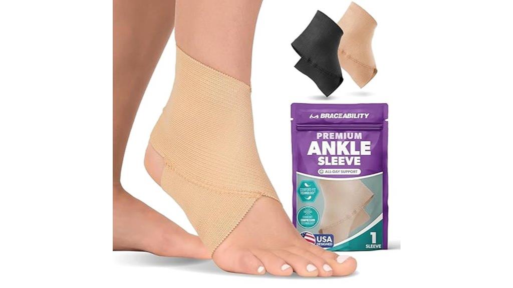 beige medium ankle brace