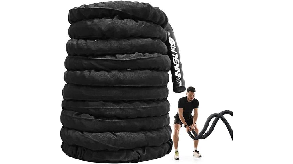 black 30ft workout rope