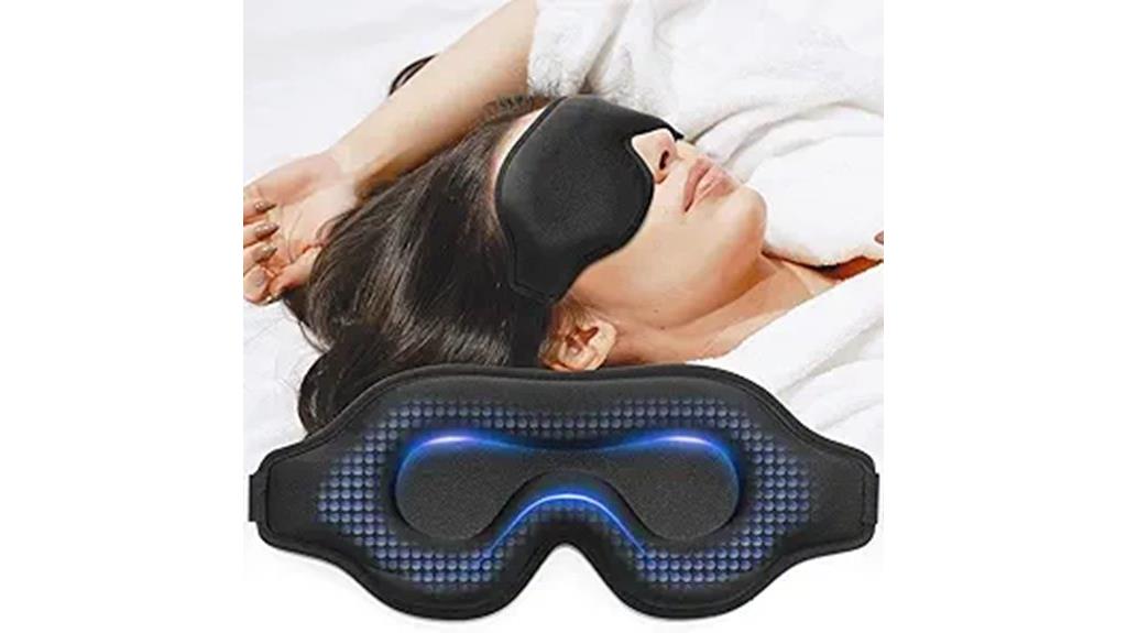 black sleeping eye mask