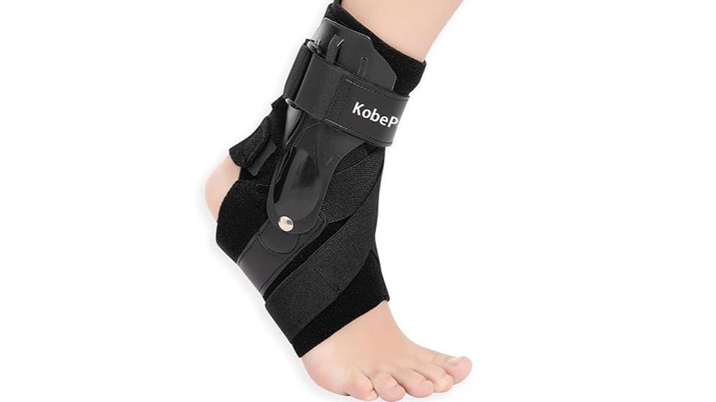 black x large ankle stabilizer