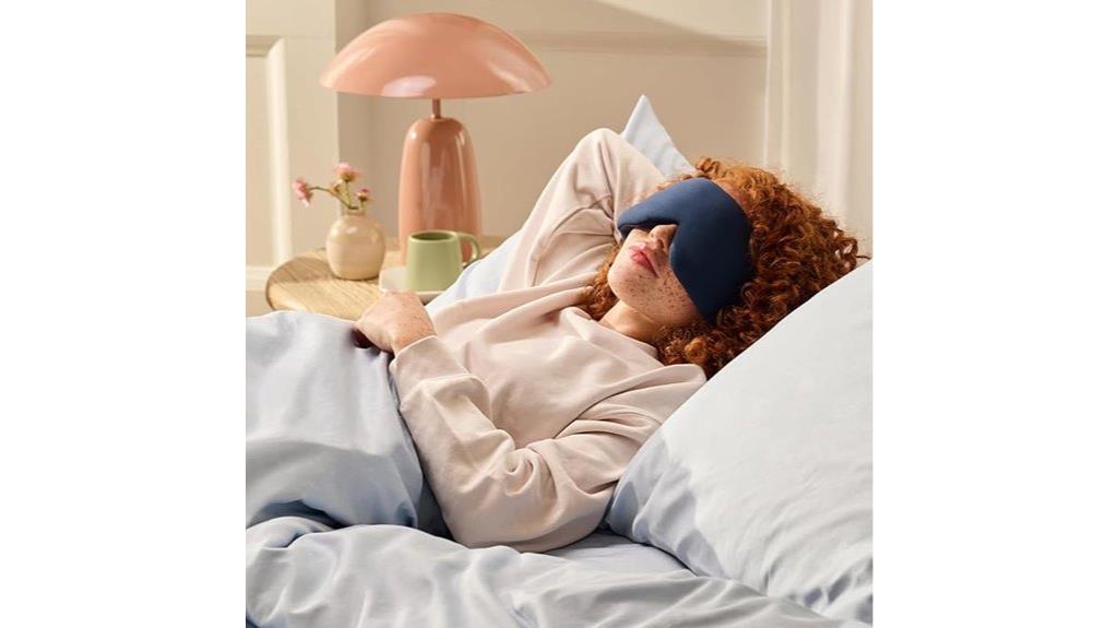 blue weighted sleep mask