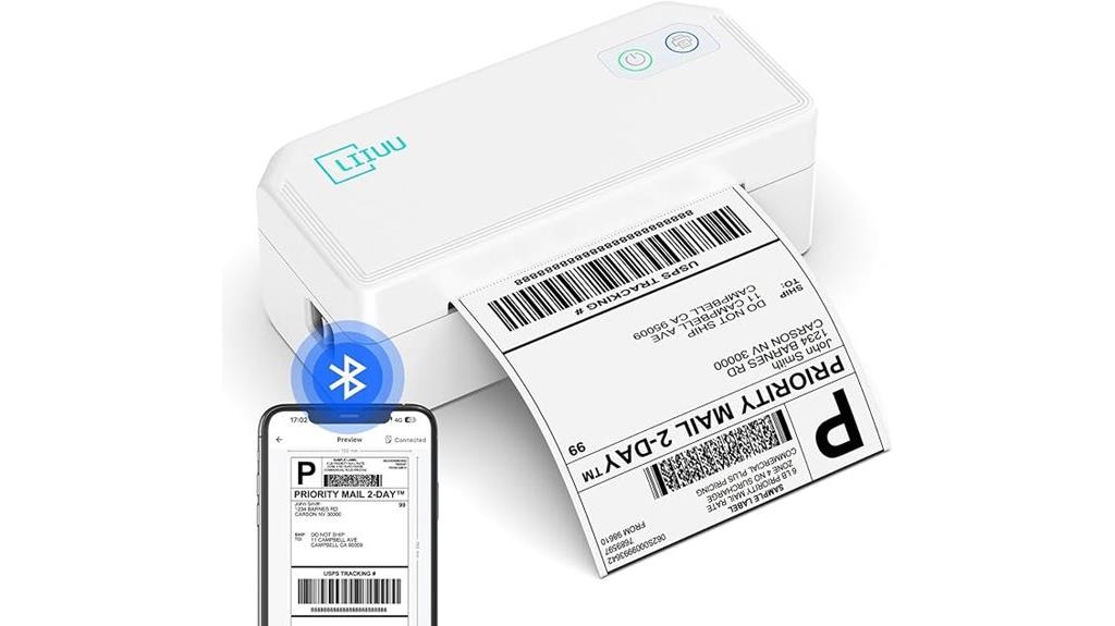 bluetooth 4x6 shipping printer