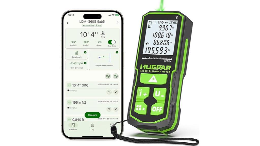 bluetooth rechargeable laser distance meter