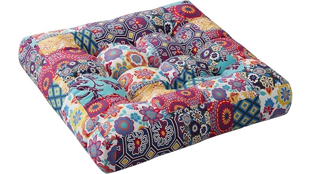 boho large meditation cushion