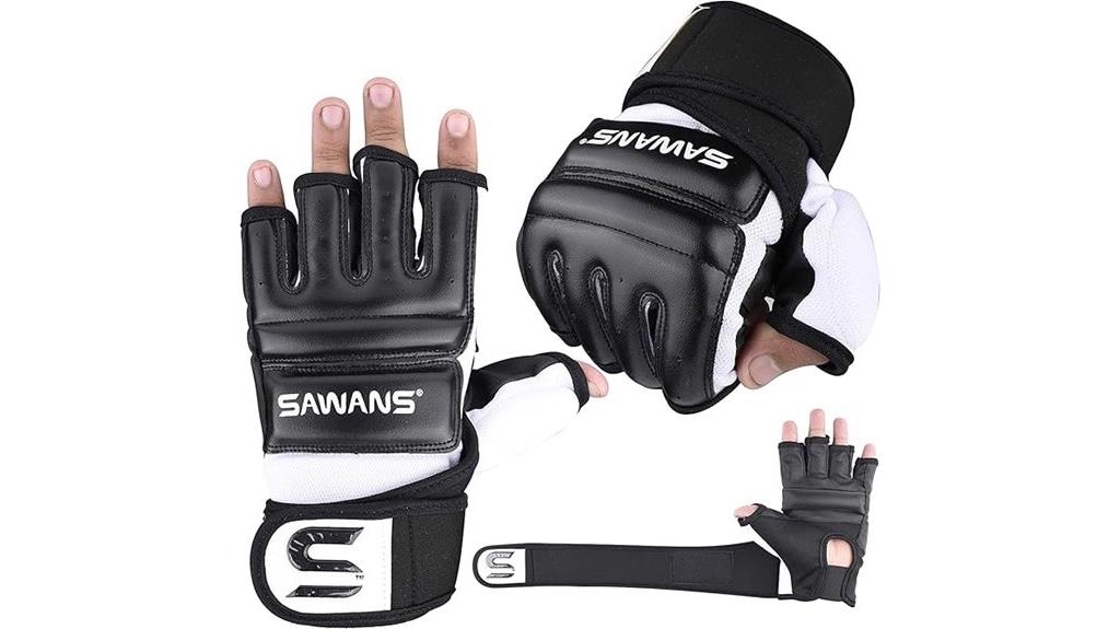 boxing gloves and mma mitts