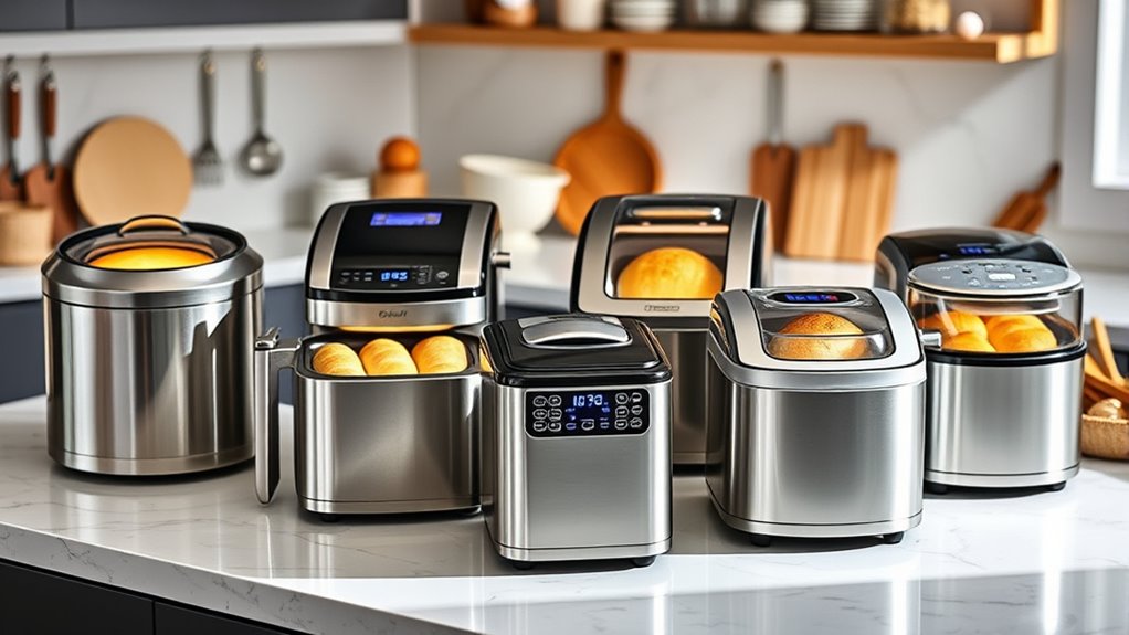 bread maker features and options