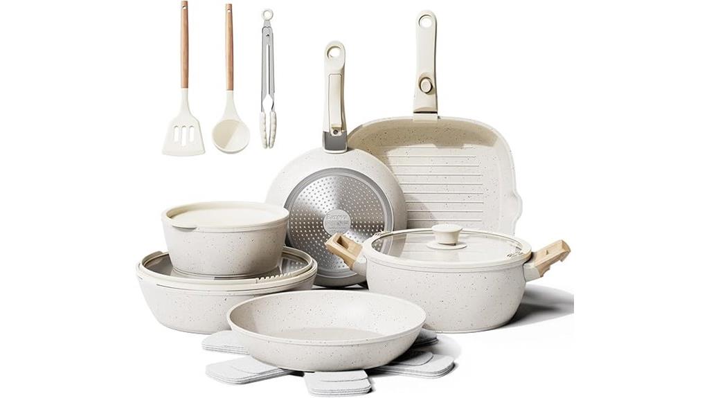 ceramic non stick cookware set