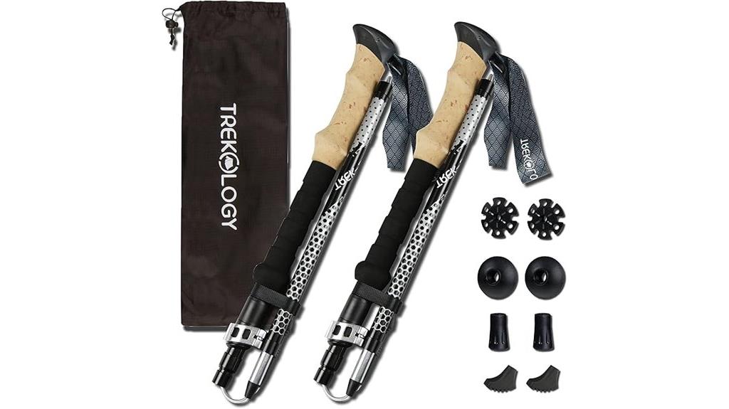collapsible trekking poles set