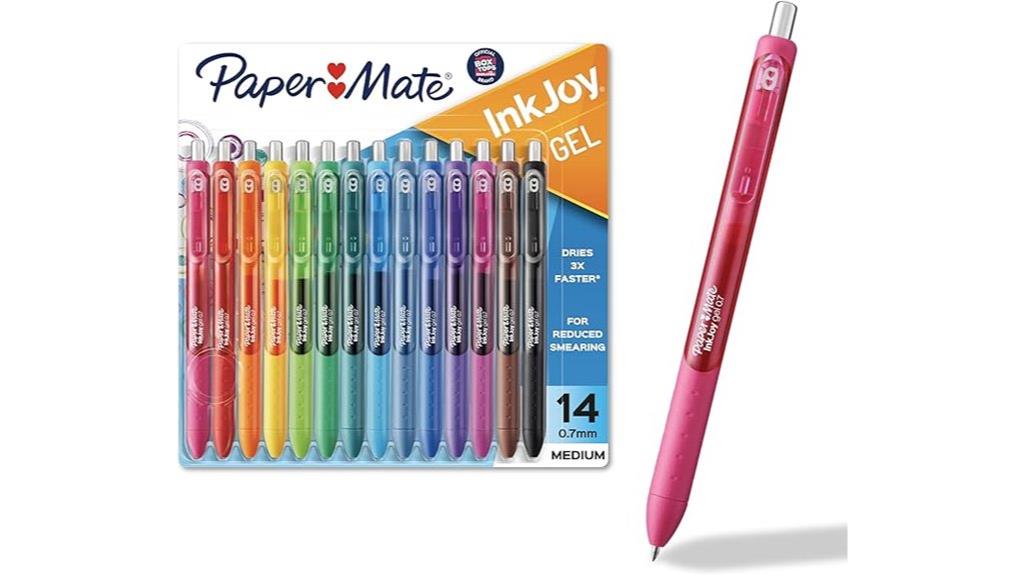 colorful gel pen set