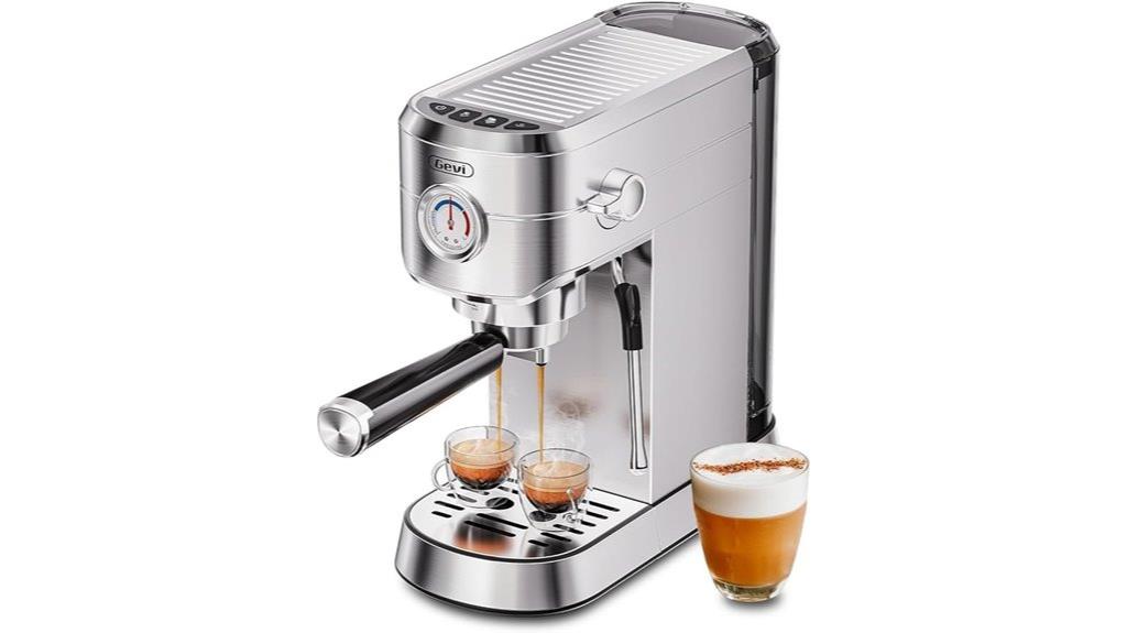 commercial espresso machine with frother