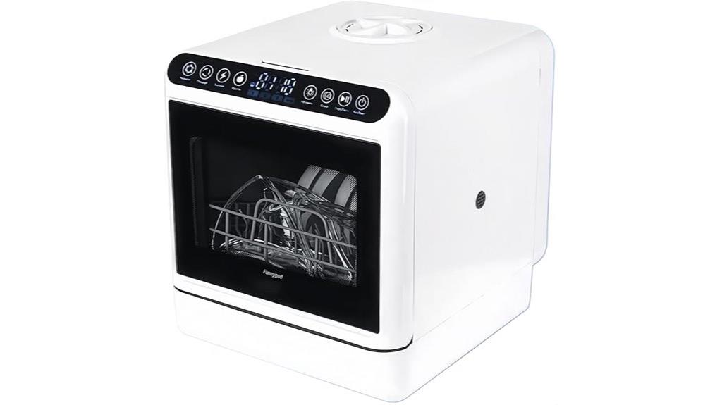 compact portable dishwasher features