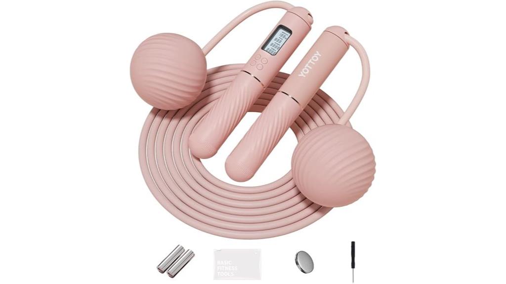 cordless jump rope display