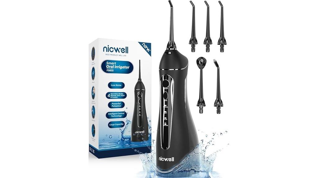 cordless portable oral irrigator