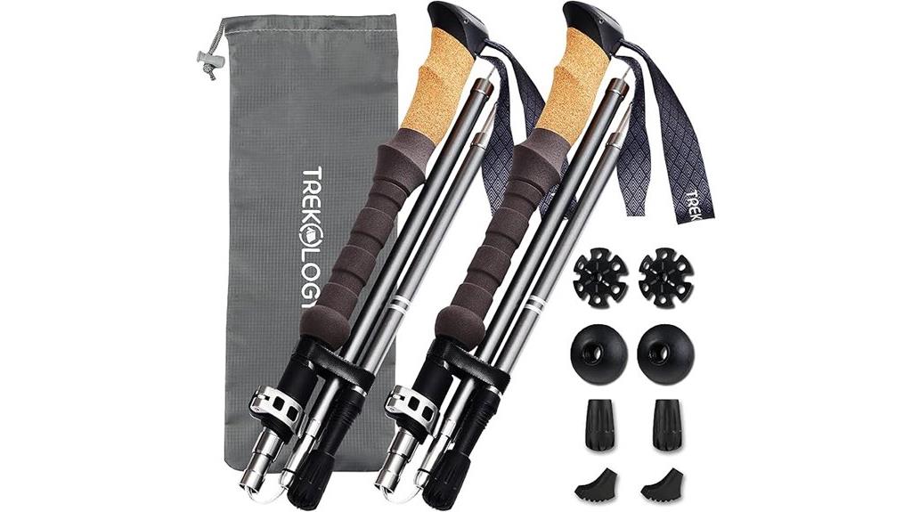 cork grip trekking poles