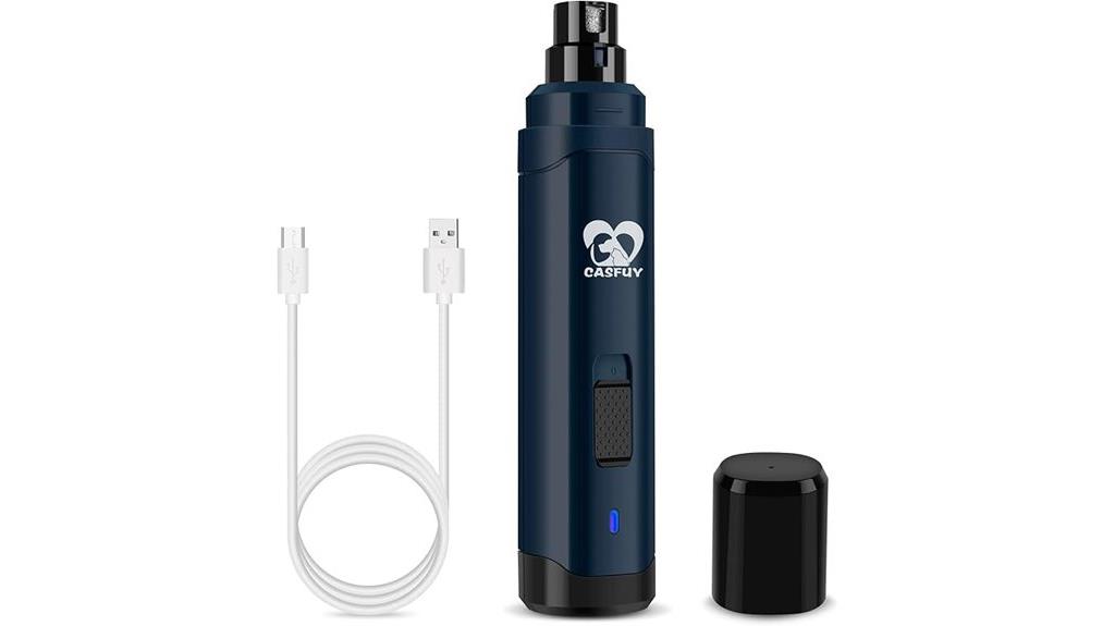 dark blue dog nail grinder