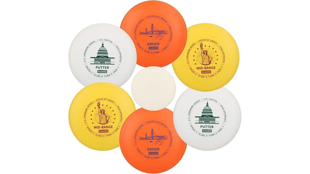 disc golf landmarks set