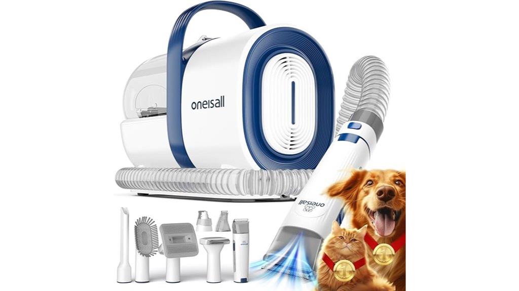 dog grooming and vacuum kit