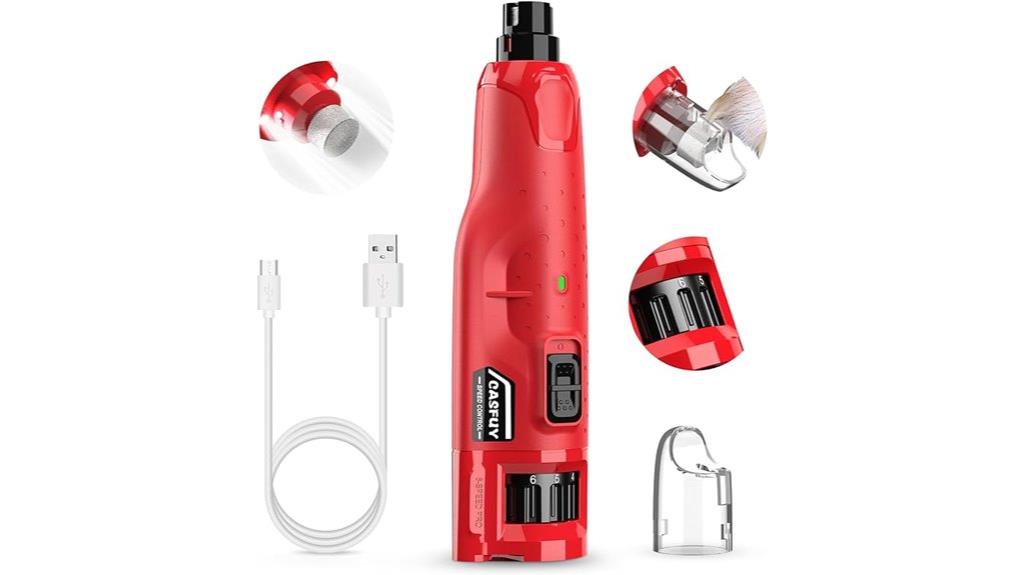 dog nail grinder with led