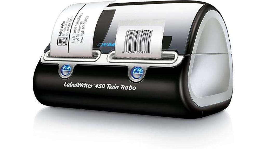 dual twin label printer