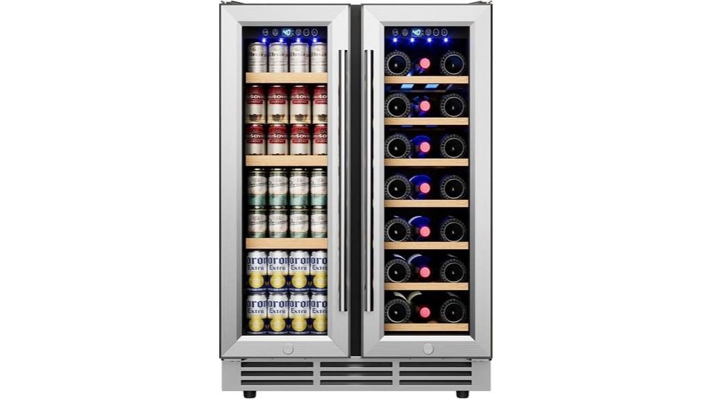 dual zone beverage cooler